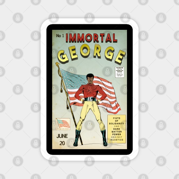 Immortal George Retro Comics. Magnet by W.Pyzel