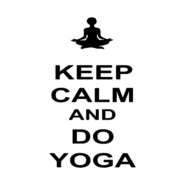 Keep calm and do yoga by Stefania