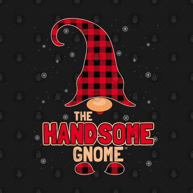 The Handsome Gnome Christmas Red Buffalo Plaid Pajama by tobzz