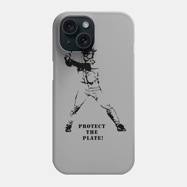 PROTECT THE PLATE 2 STRIKE HITTER BASEBALL FUNDAMENTAL Phone Case by TeeCreations