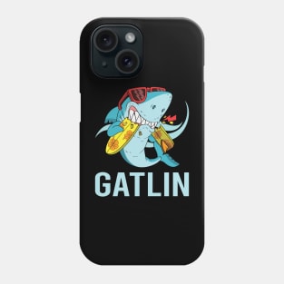 Funny Shark - Gatlin Name Phone Case