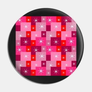 Sparkles on red rectangles Pin