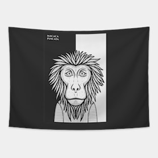 Japanese Macaque Monkey Tapestry