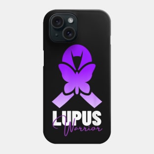 Ribbon of the lupus warrior Phone Case