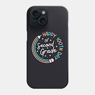 Happy 100Th Day 2Nd Grade 100 Days Of School Teacher Phone Case