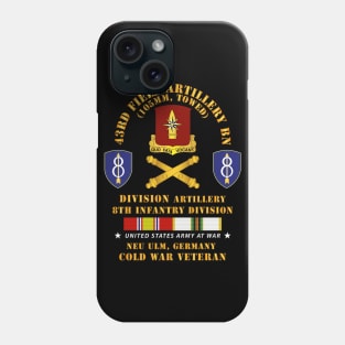 43rd Artillery Bn, Division Artillery,  8th ID w COLD SVC Phone Case