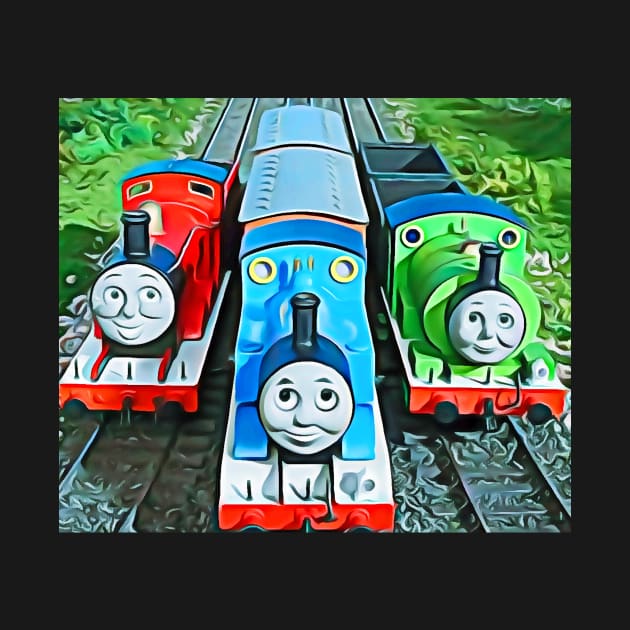 Thomas James & Percy by jsart2020