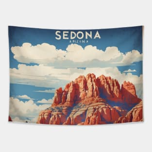 Sedona Arizona United States of America Tourism Vintage Poster Tapestry