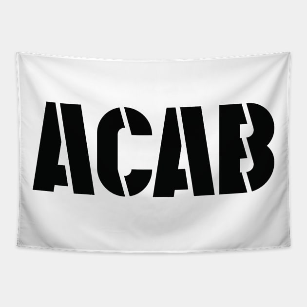 ACAB (black text) Tapestry by MainsleyDesign