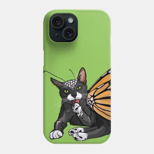 Spotted Black Monarch Flitter Kitty Phone Case