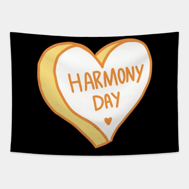 Happy Harmony Day Tapestry by ROLLIE MC SCROLLIE