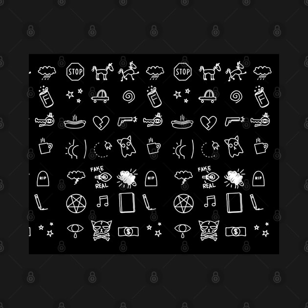 Night in the woods pattern by katmargoli