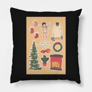 Sticker Set Fairy Christmas Bottle Pillow