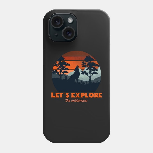 Let’s explore the wilderness retro Phone Case by AllPrintsAndArt