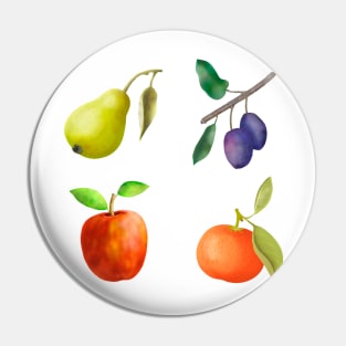 Fresh fruits sticker pack Pin