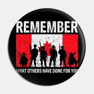 Canadian Military Remembrance Pin