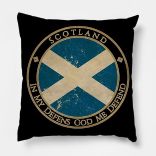 Vintage Scotland Europe European EU Flag Pillow