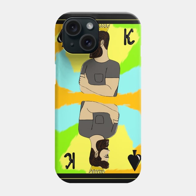 Color playing card King Phone Case by Miss Fox