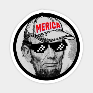 Abraham Lincoln MERICA cool Magnet