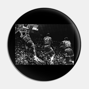 BASKETBALLART -JORDAN BLACK WHITE 13 Pin