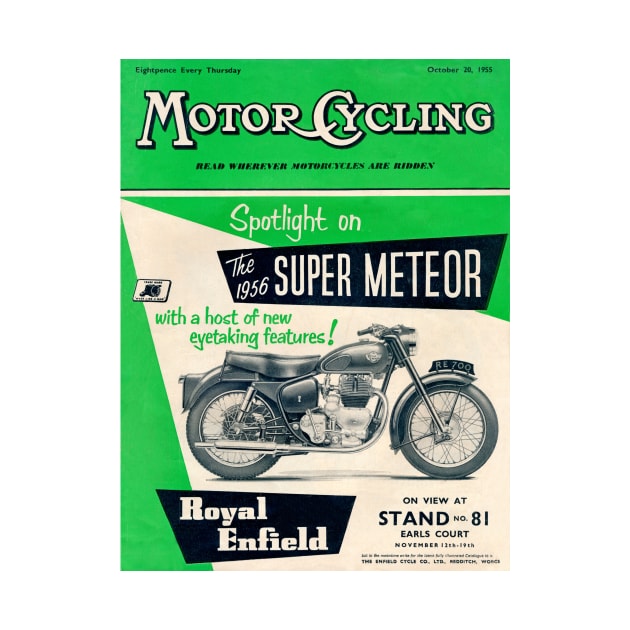 Vintage Motor Cycle Magazine Cover by Random Railways