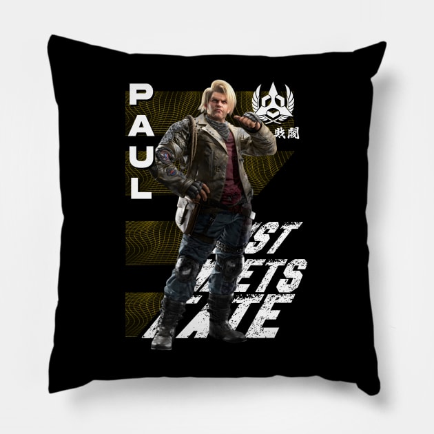 Paul (Tekken 8) Pillow by wenderinf