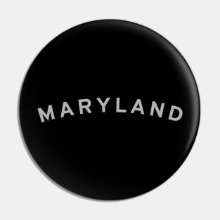 Maryland Typography Pin