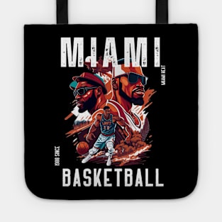 Miami heat basketball  vector graphic design Tote