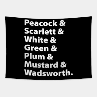 Clue Names Tapestry