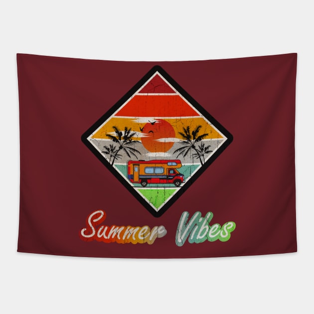 Summer Vibes Tapestry by CreatenewARTees