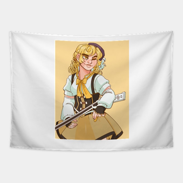 Mami Tomoe Tapestry by paperstarzz