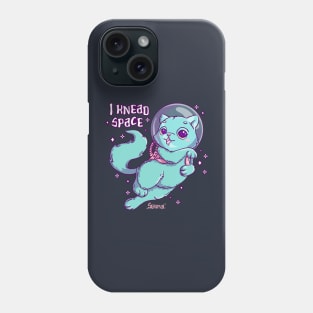 Space cat pun I knead space Phone Case