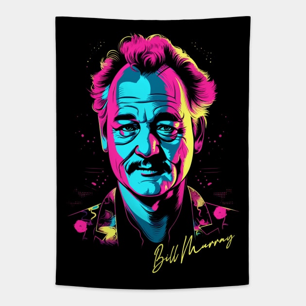 Bill Murray / Retro 80s Fan Design Tapestry by DankFutura