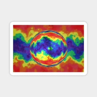 LGBT Tie Dye Flag Rainbow Magnet