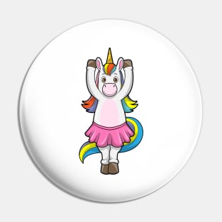 Unicorn at Ballet Dance with Skirt Pin