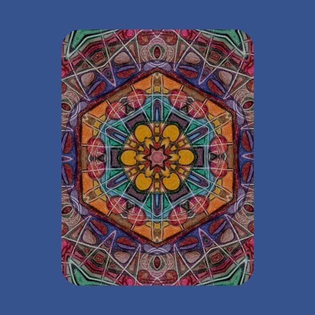 Hexagram Perplexagram Kaleidoscopic Mandala by SpotterArt