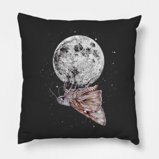 The Moth and The Moon Pillow