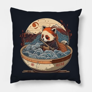 Red Panda Ramen Hot Spring Pillow