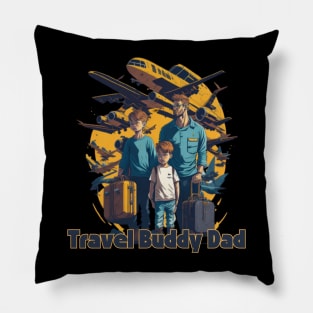 Travel-Themed Father's Day for the Adventurous Dad Pillow