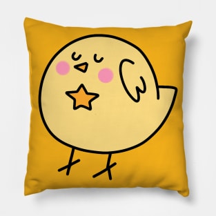 Star Yellow Bird Pillow