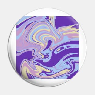 Trippy Purple Yellow Blue and Pink Swirls Pin