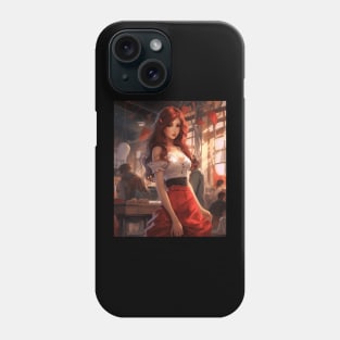 A Redhead Pin Up Girl Phone Case