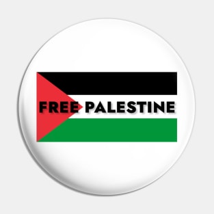 Free Palestine Support Palestine Pin