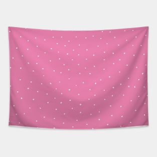 White Dots on Pink Tapestry