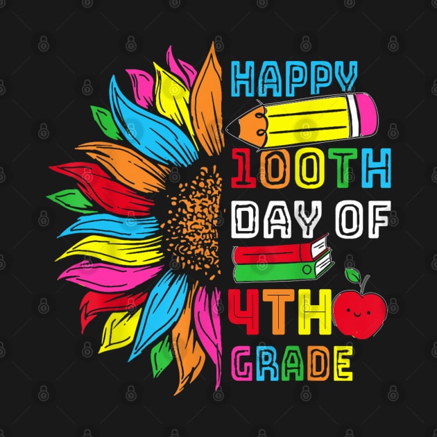 Happy 100th Day Of Forth Grade 100 Days Smarter by cyberpunk art