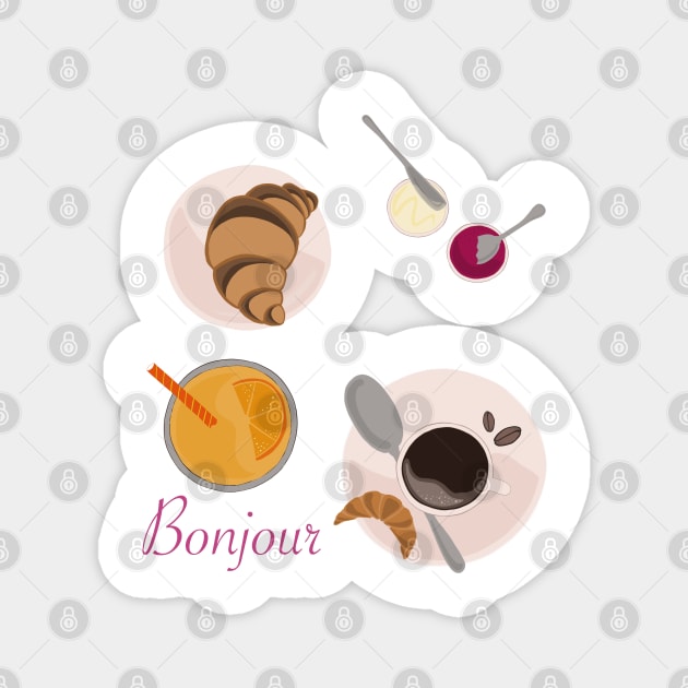 French Breakfast Magnet by smoochugs