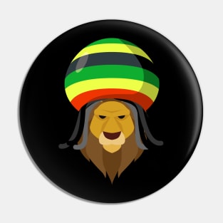 Rasta Lion Pin