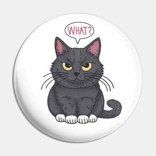 Black Cat Says What Pin