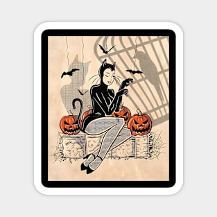 Vintage Halloween Magnet