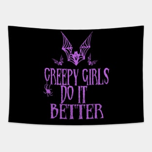 Creepy Girls Tapestry